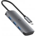 Rozbočovač 6v1 USB-C do 3x USB, USB-C, SD karta, Micro SD karta Cygnett SlimMate 100W (šedá) Varianta: uniwersalny – Zbozi.Blesk.cz