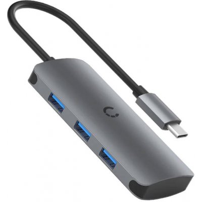 Rozbočovač 6v1 USB-C do 3x USB, USB-C, SD karta, Micro SD karta Cygnett SlimMate 100W (šedá) Varianta: uniwersalny