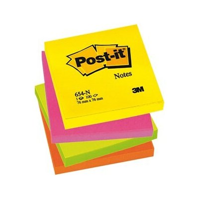 3M Post-It Bloček 76 x 76 mm žlutý 1 ks – Hledejceny.cz