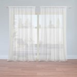 Sablio Záclony Bílá: 2ks 150x250cm – Hledejceny.cz
