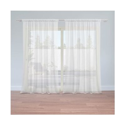 Sablio Záclony Bílá: 2ks 150x250cm – Hledejceny.cz