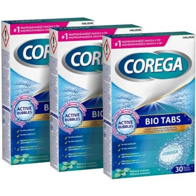 Corega Bio Tabs čisticí tablety 3 x 30 ks – Zboží Dáma