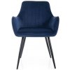 Jídelní židle Signal Apple Velvet modrá