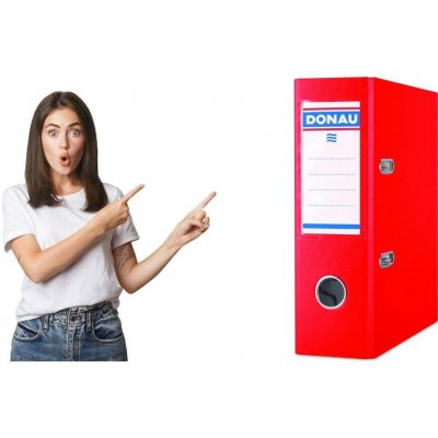 Donau Master pákový pořadač A5 7,5 cm červený – Sleviste.cz