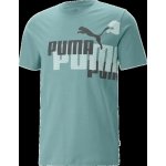 Puma pánské tričko Essentials+ Logo Power Tee blankytné – Zboží Mobilmania