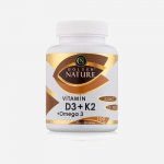 Golden Nature Vitamin D3 2000 IU + K2 + MK-7 + Omega 3 6 x 100 tablet – Hledejceny.cz