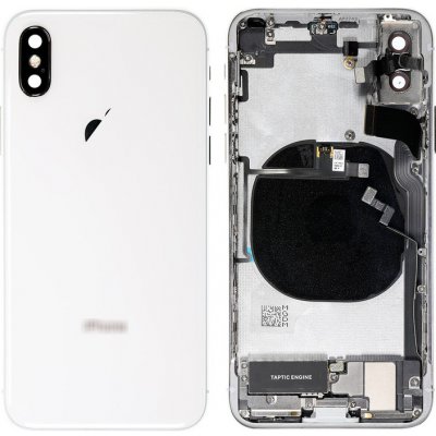 Apple iPhone XS - Zadní Housing - bílý s malými díly – Zbozi.Blesk.cz
