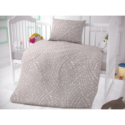 Kvalitex povlečení Astra šedé 95 x 135 45 x 60 cm – Zboží Dáma