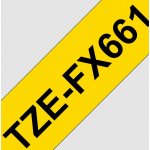 BROTHER TZE-FX661, žlutá / černá, 36mm TZEFX661 – Zboží Živě