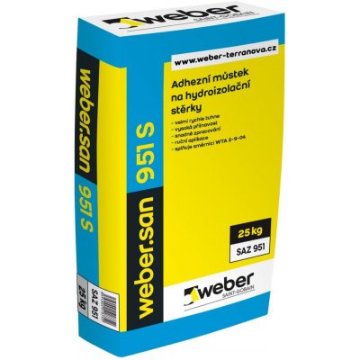 Weber Adhezní můstek na hydroizolační stěrky Webersan 951 S 25 kg – Zboží Mobilmania