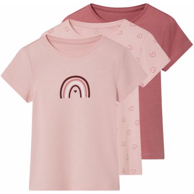 lupilu Dívčí triko, 3 kusy světle růžová – Zboží Dáma