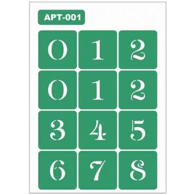 Samolepící šablona čísla 16 x 12 cm – Zboží Dáma