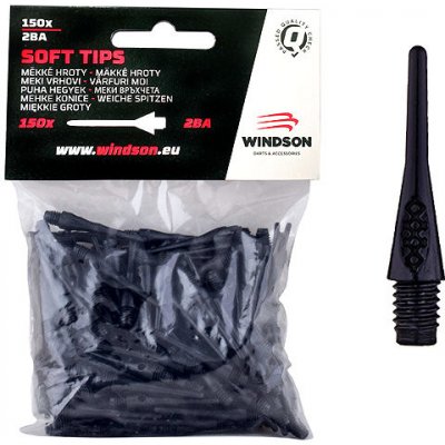 Windson Micro Plastové hroty 18 mm, 150 ks, černé – Zboží Dáma