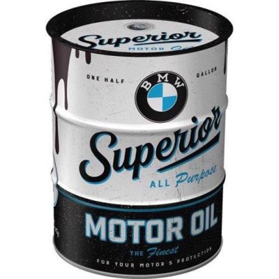 Postershop Plechová kasička barel: BMW Superior Motor Oil – Zboží Dáma