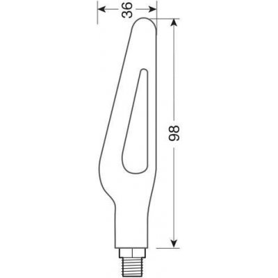 LED blinkry GLORY black, 12V černé blinkry na motorku – Hledejceny.cz