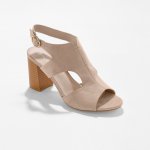 Blancheporte Sandály v dřevěném vzhledu béžová – Zboží Dáma