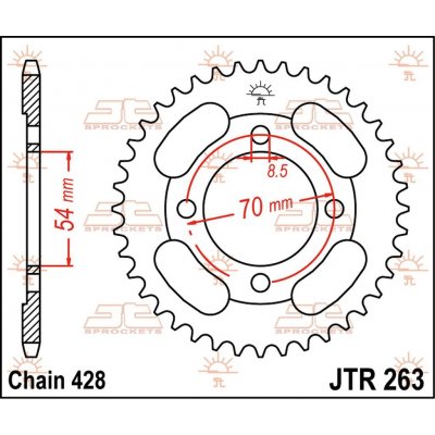 JT Sprockets JTR 263-36 – Hledejceny.cz