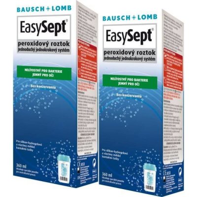 Bausch & Lomb Roztok EasySept 2 x 360 ml s pouzdry – Zbozi.Blesk.cz