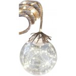 MagicHome Dekorace Vánoce Balldeco koule na laně 50 LED teplá bílá 3xAA interiér – Hledejceny.cz