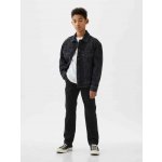 Gap dětské kalhoty Uniform Lived In Khakis Černá – Zboží Dáma