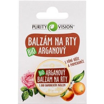 Purity Vision Argan Bio Lip Balm vyživující a ochranný balzám na rty 12 ml