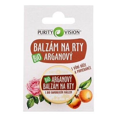 Purity Vision Argan Bio Lip Balm vyživující a ochranný balzám na rty 12 ml