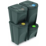 Prosperplast Sortibox Systém třídění odpadu Recyklace 2x25L 2x35L Šedý