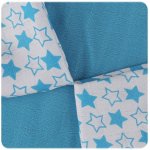 XKKO Bambusové ubrousky Little Stars Cyan Mix 9ks 30x30