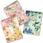 PIGNA Nature Flowers Kroužkový blok A6 čtverečkovaný – Zboží Živě