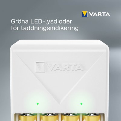 VARTA PLUG CHARGER + 4x AA 2100 mAh 57657101451 – Zboží Živě