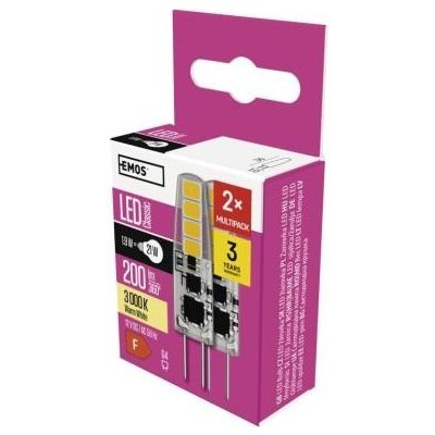 Emos LED žárovka Classic JC G4 1,9 W 21 W 200 lm teplá bílá ZQ8620.2 – Hledejceny.cz