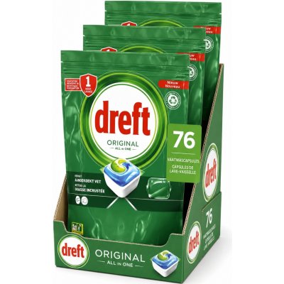 Dreft Original tablety do myčky All in1 3 x 76 ks – Hledejceny.cz