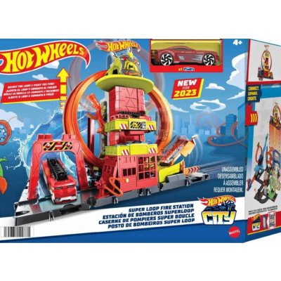 Hot Wheels City Super Hasičská stanice se smyčkou – Zboží Dáma