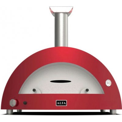 Alfa Forni Moderno 5 Pizze Hybrid antique red – Sleviste.cz