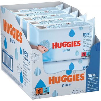 Huggies Pure vlhčené ubrousky 10 x 56 ks
