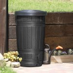 Sud na děšťovou vodu WOODCAN černý 265l – Zboží Dáma