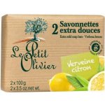 Le Petit Olivier mýdlo Verbena a Citron 2 x 100 g – Sleviste.cz