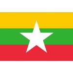 Barma (Myanmar) vlajka - 150 x 225 cm - tunel, karabina – Hledejceny.cz