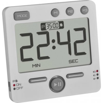 TFA Dostmann 99HOURS stopky (časovač) bílá digitální – Zboží Mobilmania