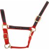 Ohlávky a vodítka pro koně Umbria Ohlávka nylonová Colored Parts Equitazione červená / černá