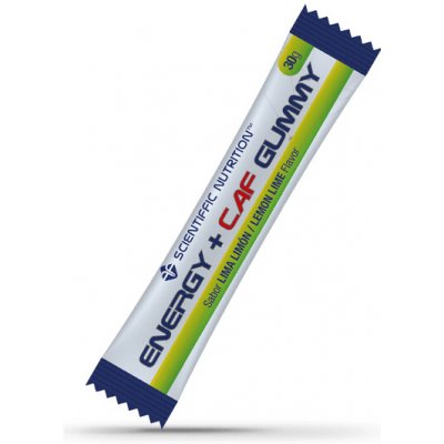 Scientiffic Nutrition Energetické gumové bonbony s kofeinem 3x10 g limetka a citron – Zboží Dáma