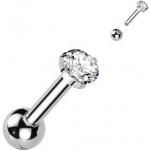 Šperky4U cartilage piercing do ucha, zirkon CP1012-3-C – Zboží Dáma