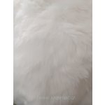 Český výrobce Umělá kožešina bílá , vlas 45mm, šířka 60x19cm – Zboží Mobilmania