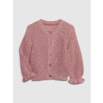 GAP 739775-02 dětský kardigan na zapínání růžová – Zboží Dáma