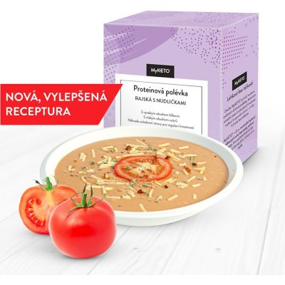 MyKETO Proteinová polévka rajská s nudličkami 5 x 40 g