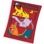 Carbotex Dětská deka Pokémon Pikachu MewToo a Charizard – Zboží Mobilmania