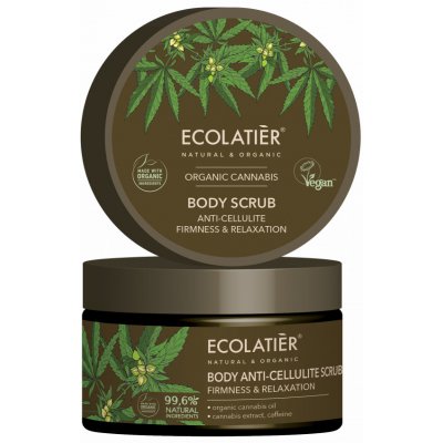 EcoLatier tělový peeling pevnost a relaxace Cannabis 300 g – Zboží Dáma