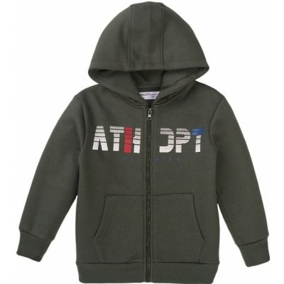 Minoti mikina chlapecká s kapucí 7BZTHRU 6 khaki – Zboží Mobilmania