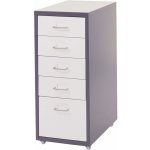 Design Shop T851 69 x 28 x 41 cm 5 zásuvek tmavě šedá bílá – Zboží Dáma Design Shop T851 69 x 28 x 41 cm 5 zásuvek tmavě šedá bílá – Zboží Dáma