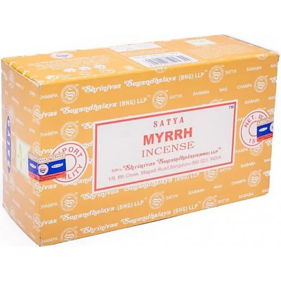 Shrinivas Satya Vonné tyčinky Myrrh 15 g – Zboží Dáma